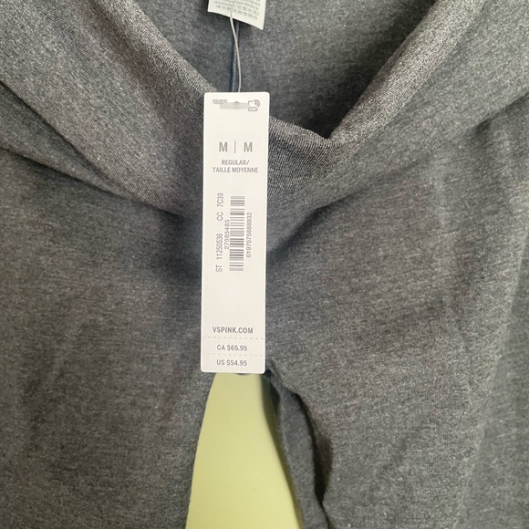 NWT PINK Victoria's Secret Gray Flare Leggings Sz Med - Picture 5 of 8